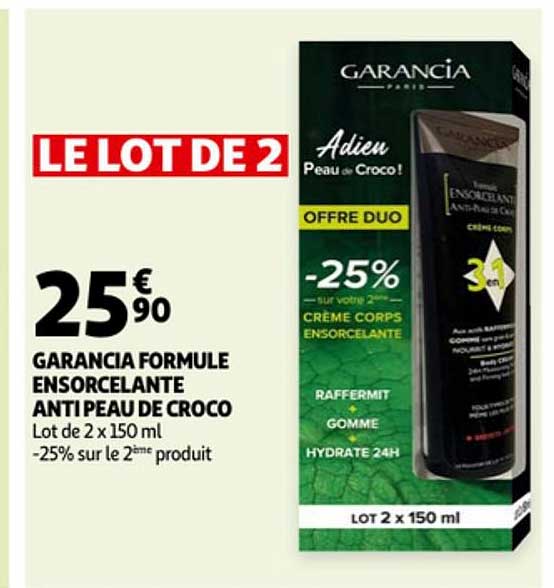 garancia formule ensorcelante anti peau de croco