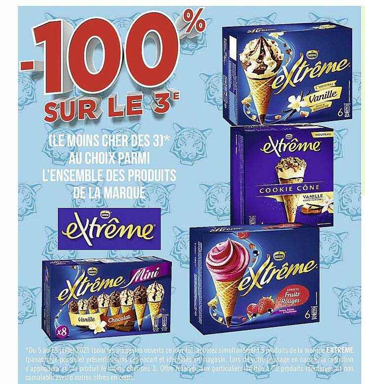 l'ensemble des produits de la marque extrême