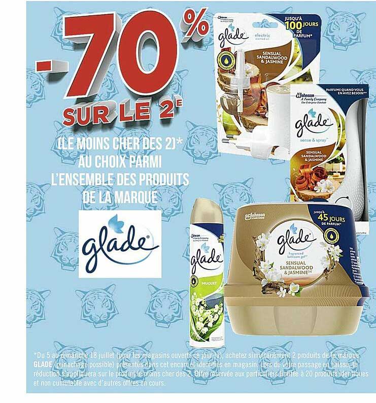 l'ensemble des produits de la marque glade