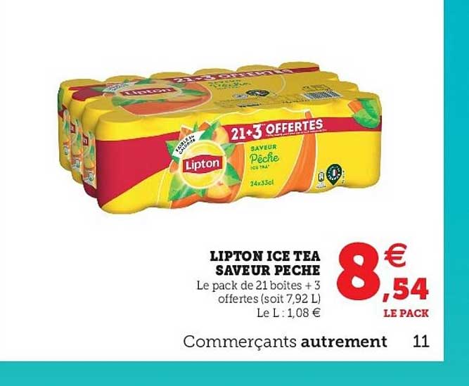 Lipton Ice Tea Saveur Pêche