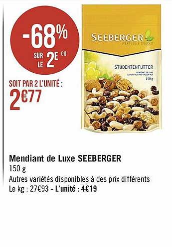 mendiant de luxe seeberger