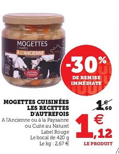 mogettes cuisinées les recettes d'autrefois