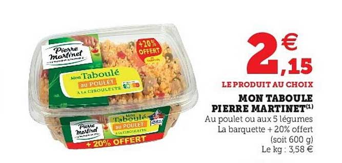 mon taboulé pierre martinet