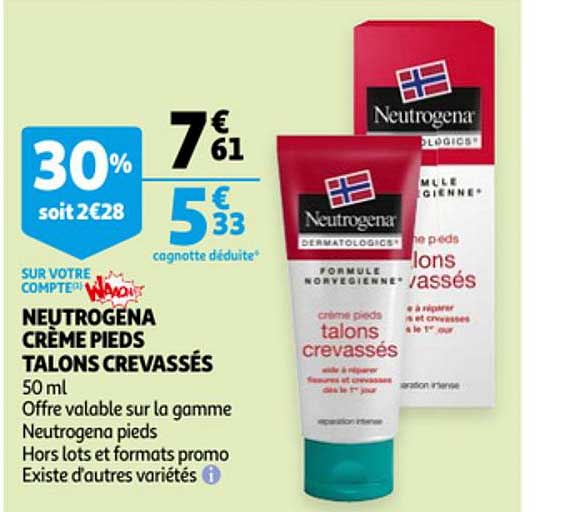 Neutrogena Crème Pieds Talons Crevassés