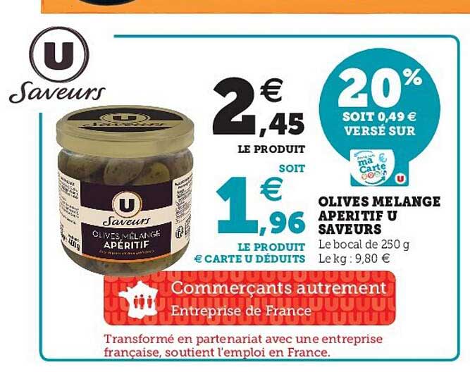 Olives Mélange Apéritif U Saveurs