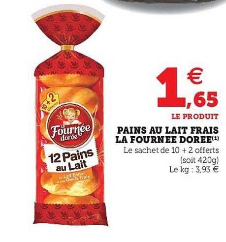 pains au lait frais la fournée dorée