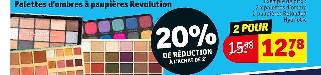 palettes d'ombres à paupières revolution