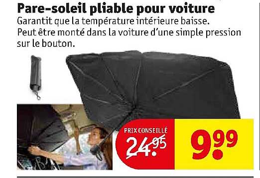 pare-soleil pliable pour voiture