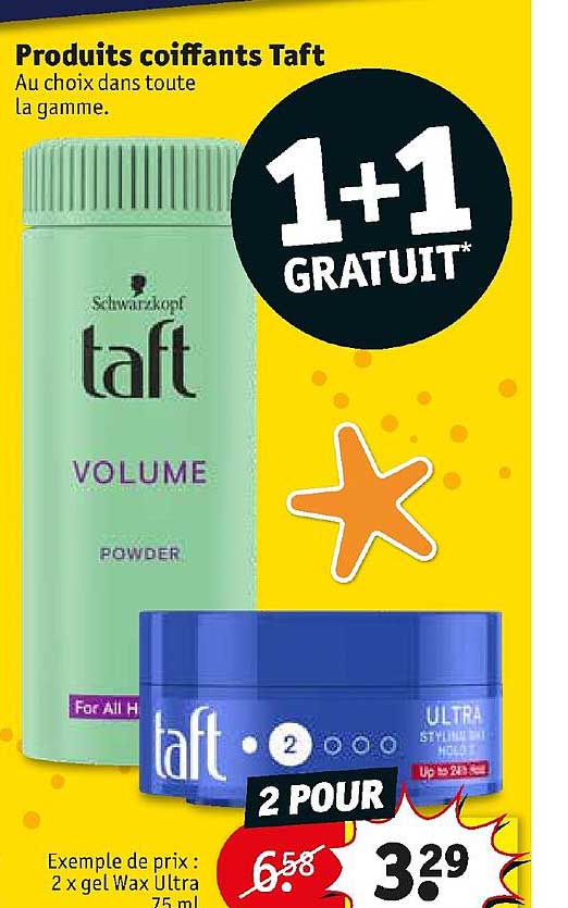 produits coiffants taft