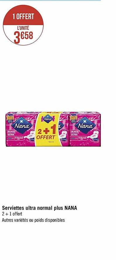 Serviettes Ultra Normal Plus Nana