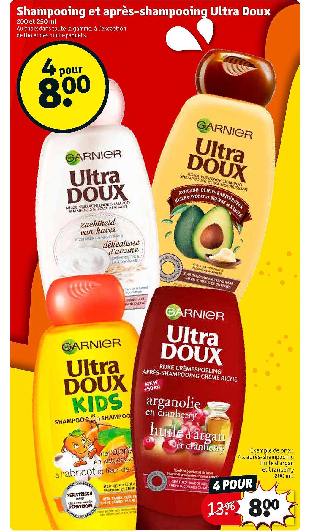 shampooing et après-shampooing ultra  doux