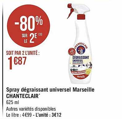 Spray Dégraissant Universel Marseille Chanteclair