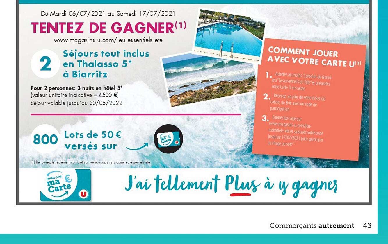 tentez de gagner 2 séjours tout inclus en thalasso 5* à biarritz