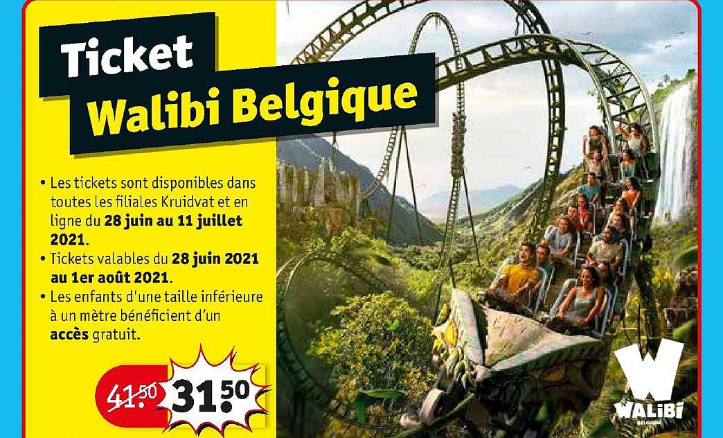 ticket walibi belgique