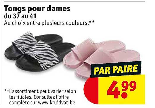 tongs pour dames