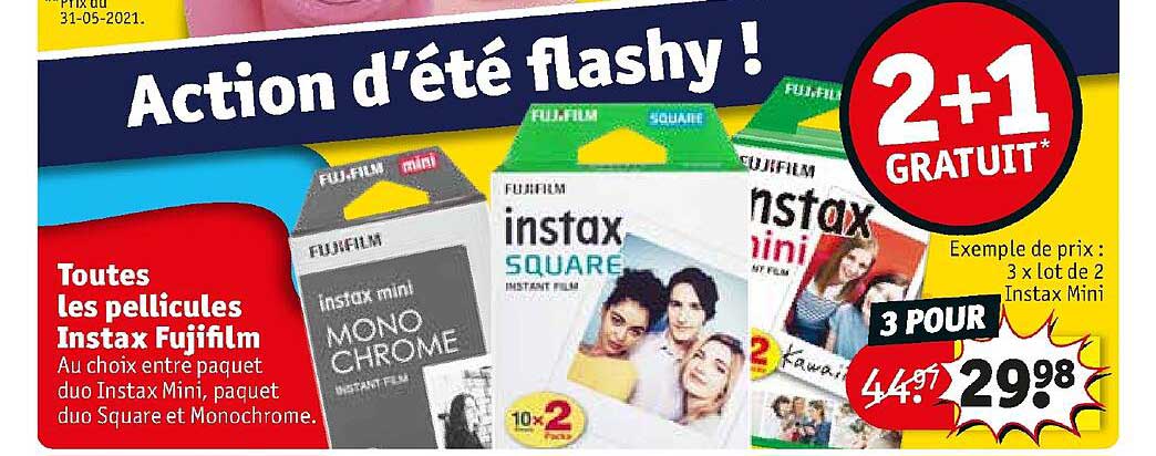 toutes les pellicules instax fujifilm