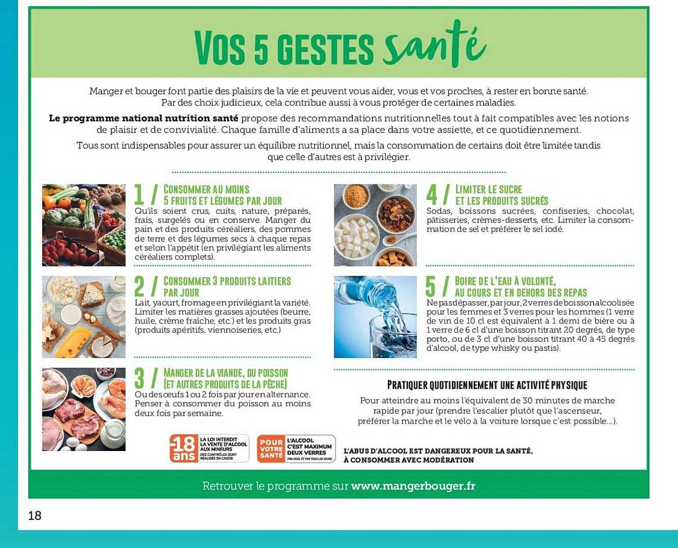 vos 5 gestes santé