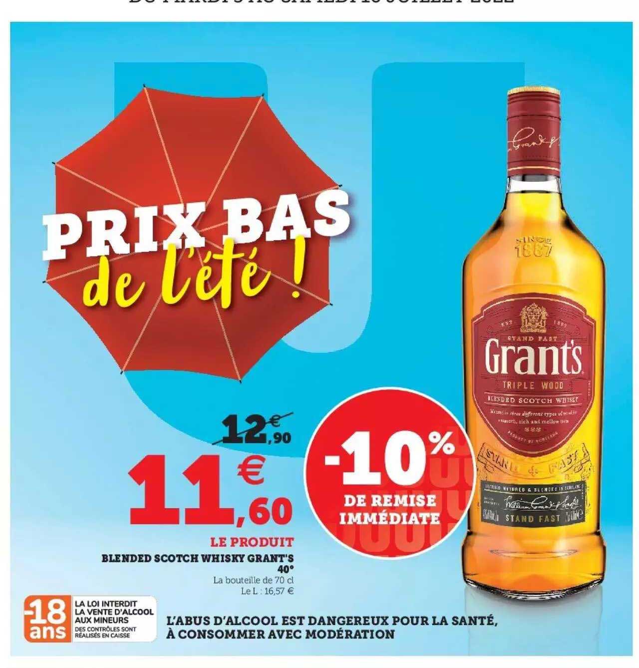 Blended Scotch Whisky Grant's 40°