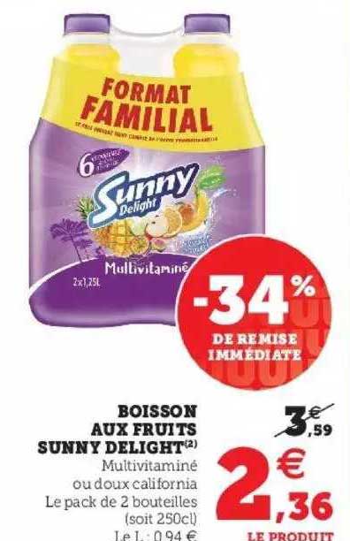 Boisson Aux Fruits Sunny Delight