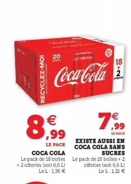 coca cola existe aussi en coca cola sans sucres