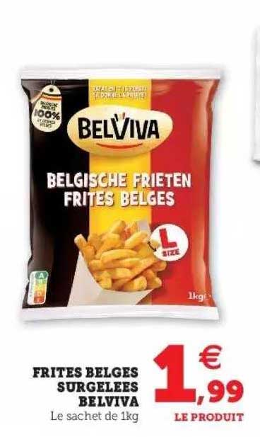 frites belges surgelées belviva