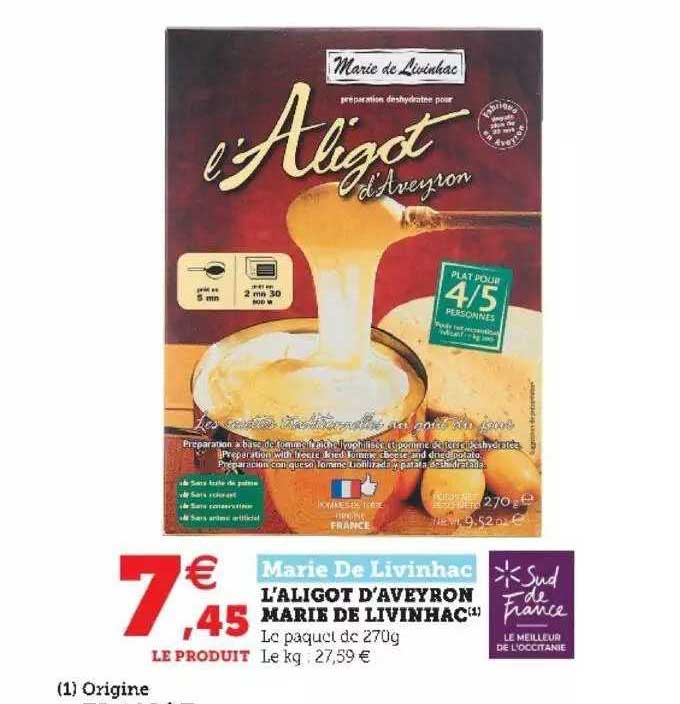 l'aligot d'aveyron marie de livinhac