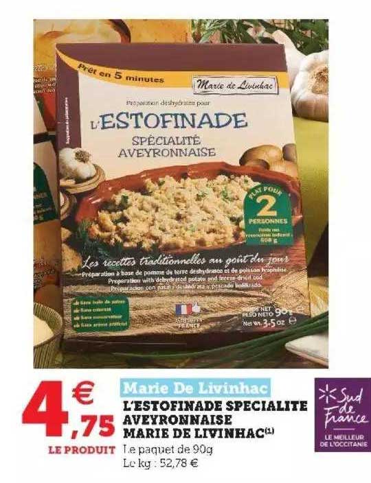 l'estofinade spécialité aveyronnaise marie de livinhac