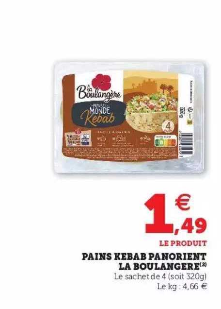 Pains Kebab Panorient La Boulangère