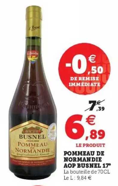 pommeau de normandie aop busnel 17°