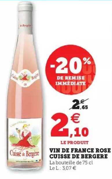vin de france rosé cuisse de bergère