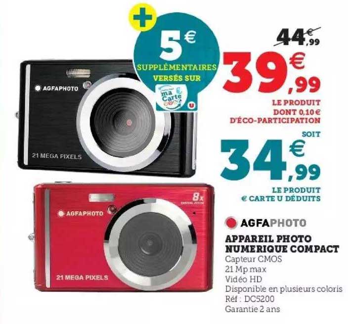 Appareil Photo Numérique Compact Agfaphoto