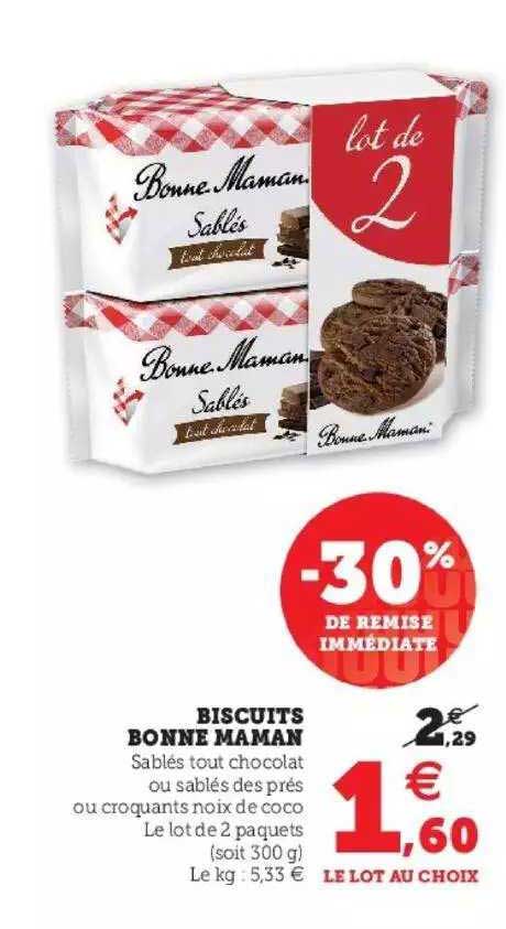 biscuits bonne maman