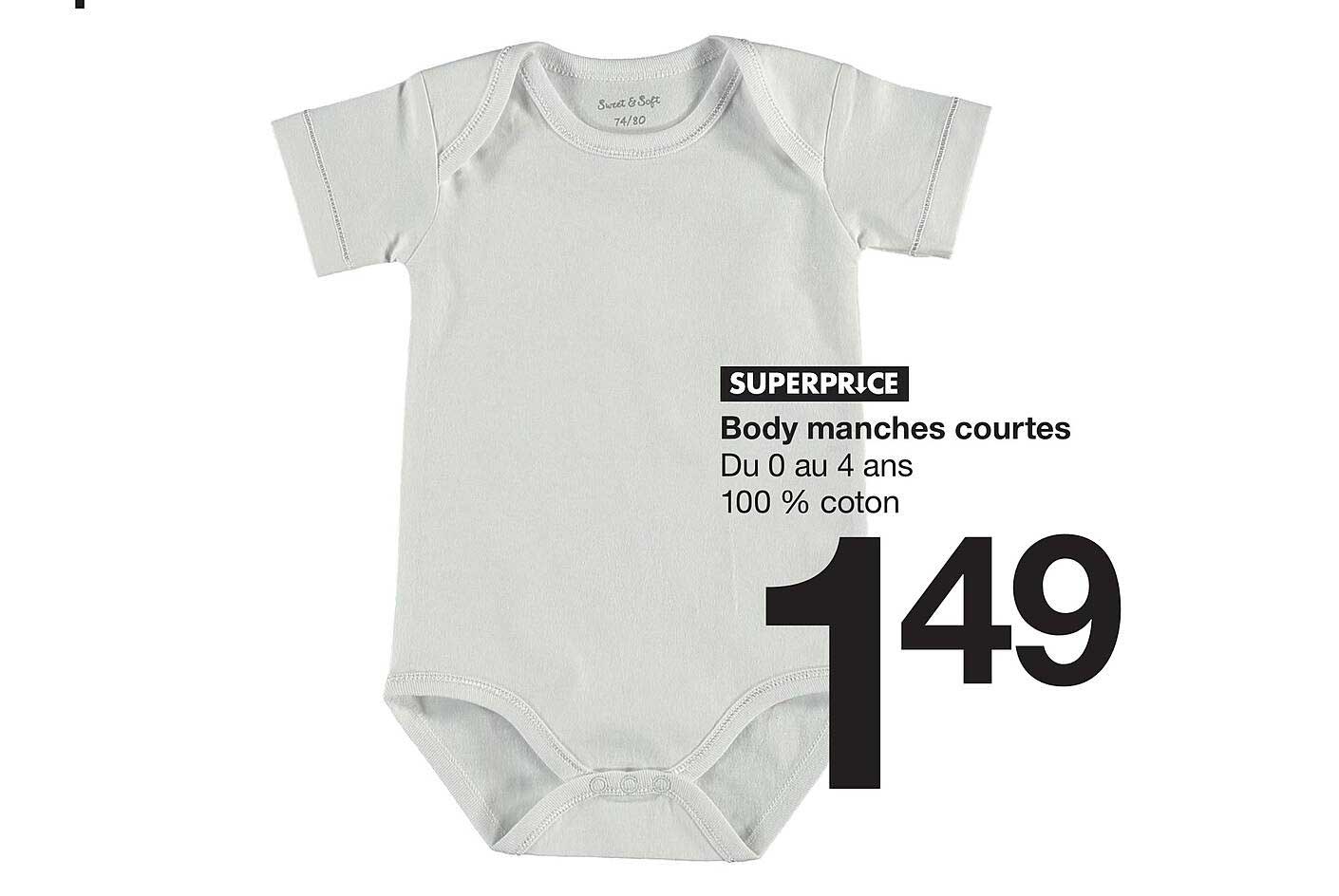 body manches courtes