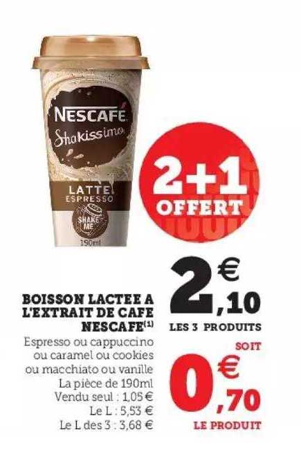 Boisson Lactée à L'extrait De Café Nescafé