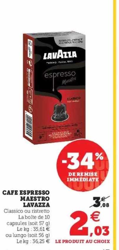 café espresso maestro lavazza