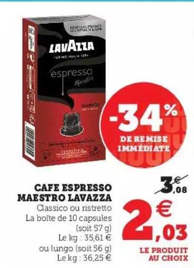 café espresso maestro lavazza