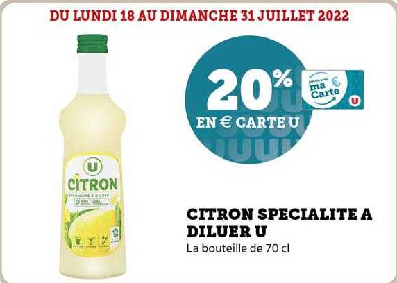 Citron Spécialité à Diluer U