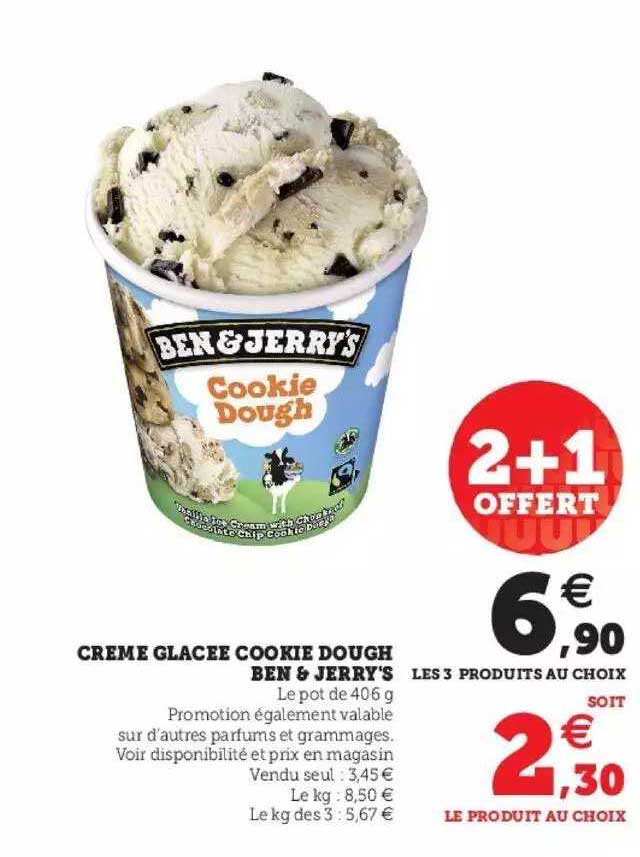crème glacée cookie dough ben & jerry's