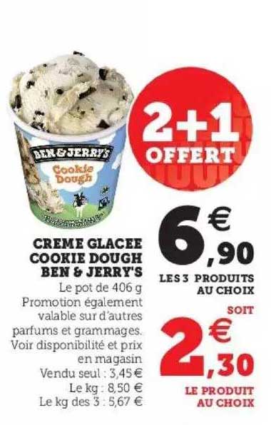 crème glacée cookie dough ben & jerry's