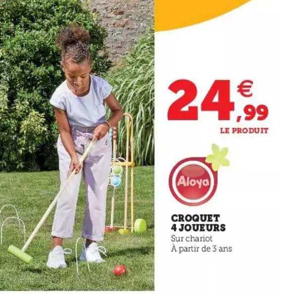 croquet 4 joueurs aloya