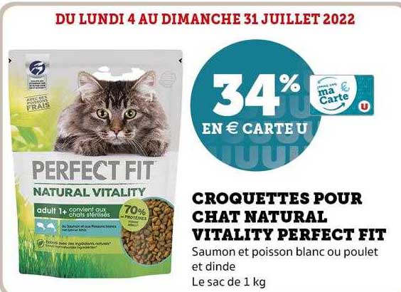 croquettes pour chat natural vitality perfect fit