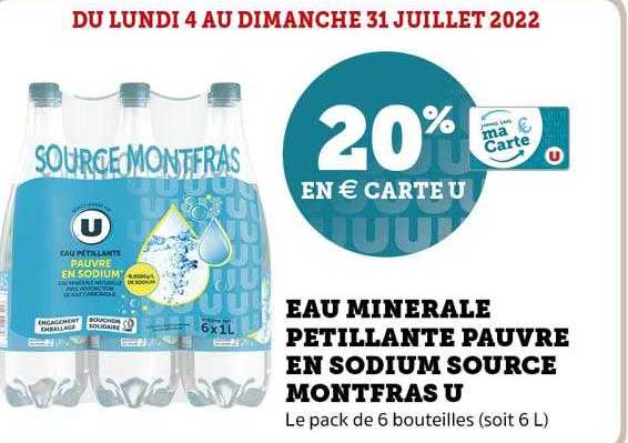 eau minérale pétillante pauvres en sodium source montfras u