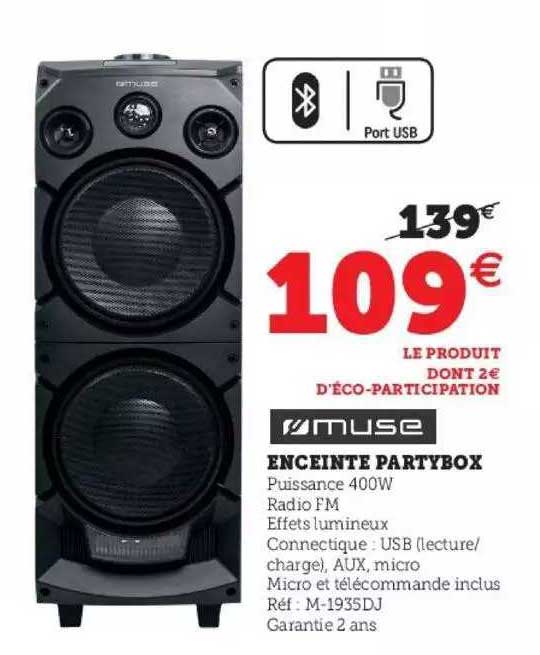 enceinte partybox muse