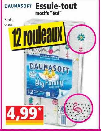 Essuie-tout Motifs "été" Daunasoft