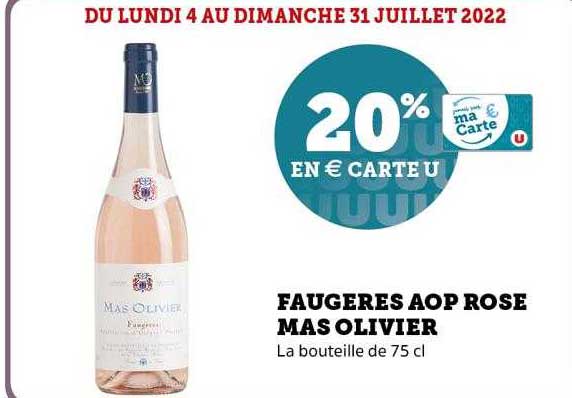 faugères aop rose mas olivier