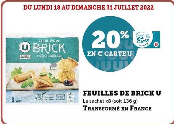 feuilles de brick u