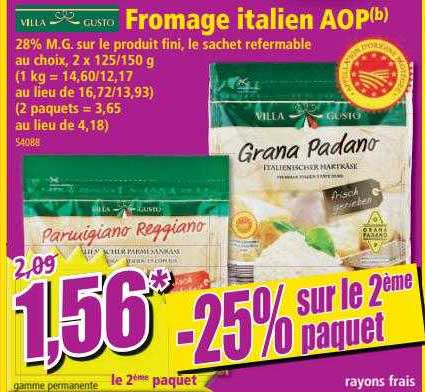 fromage italien aop villa gusto