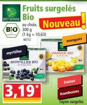 fruits surgelés bio bio sonne