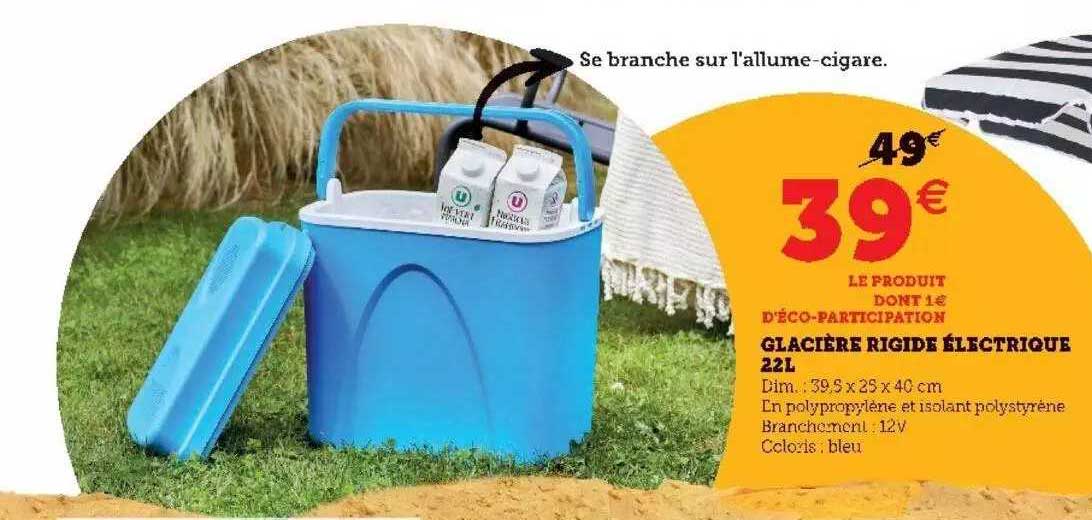 glacière rigide électrique 22l