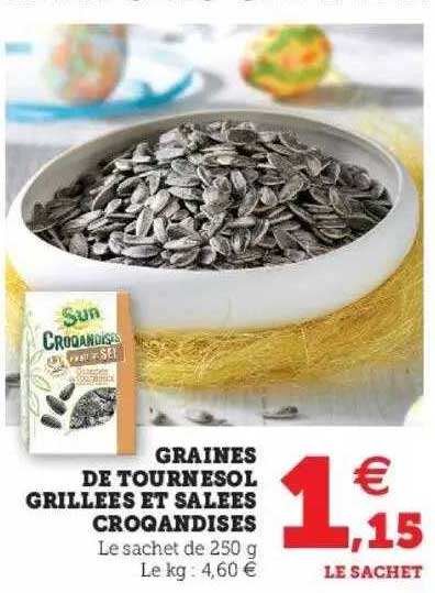 Graines De Tournesol Grillées Et Salées Croqandises